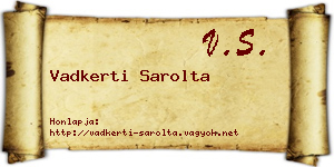 Vadkerti Sarolta névjegykártya